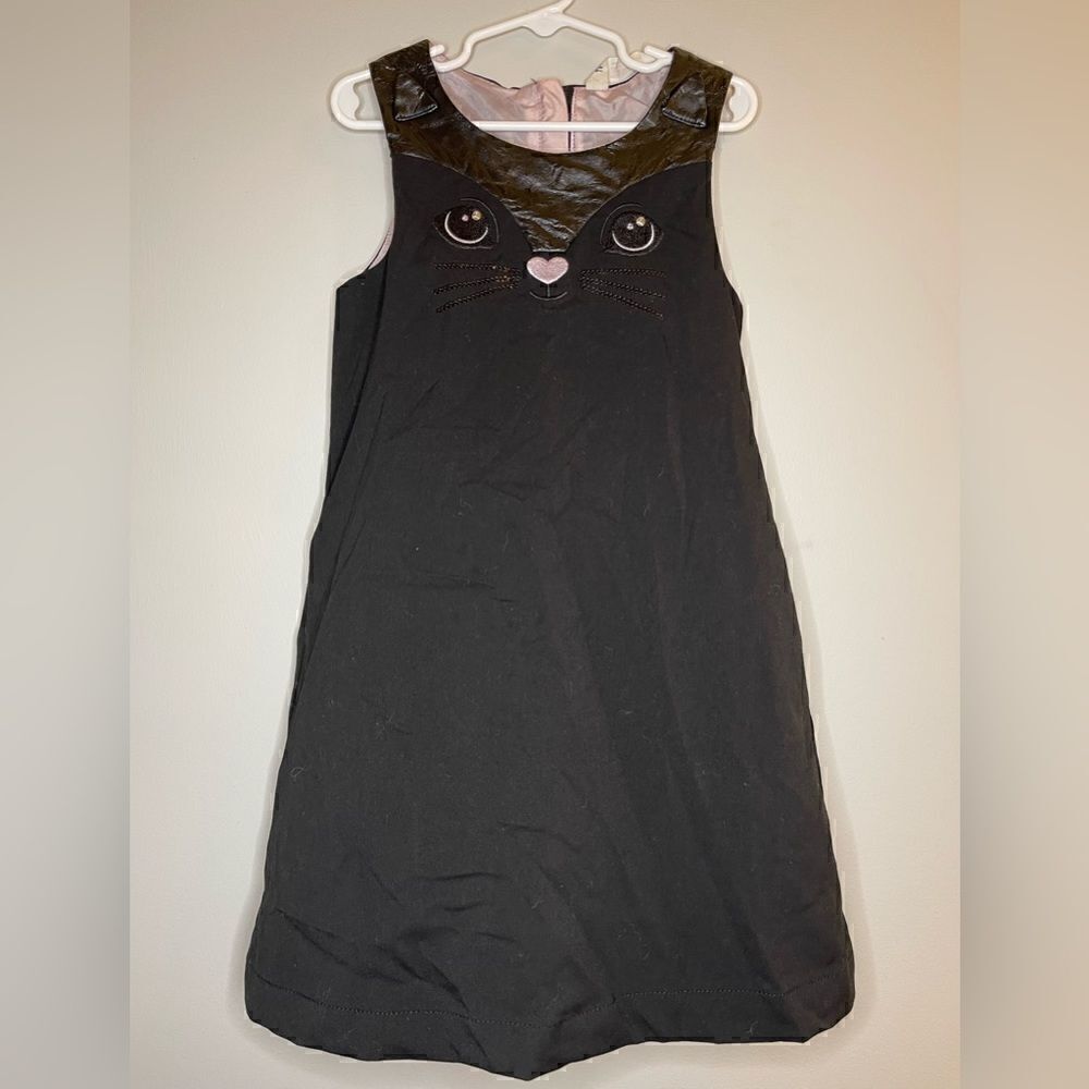 H&M Black Cat Girls Dress Size 6-7y